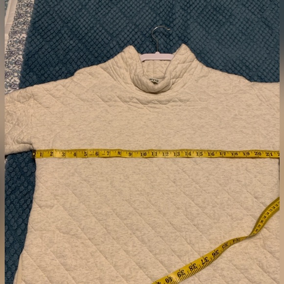 Orvis Quilted Tunic/Dress size M Oatmeal Heather cute warm and cozy fall dress. - Picture 5 of 6